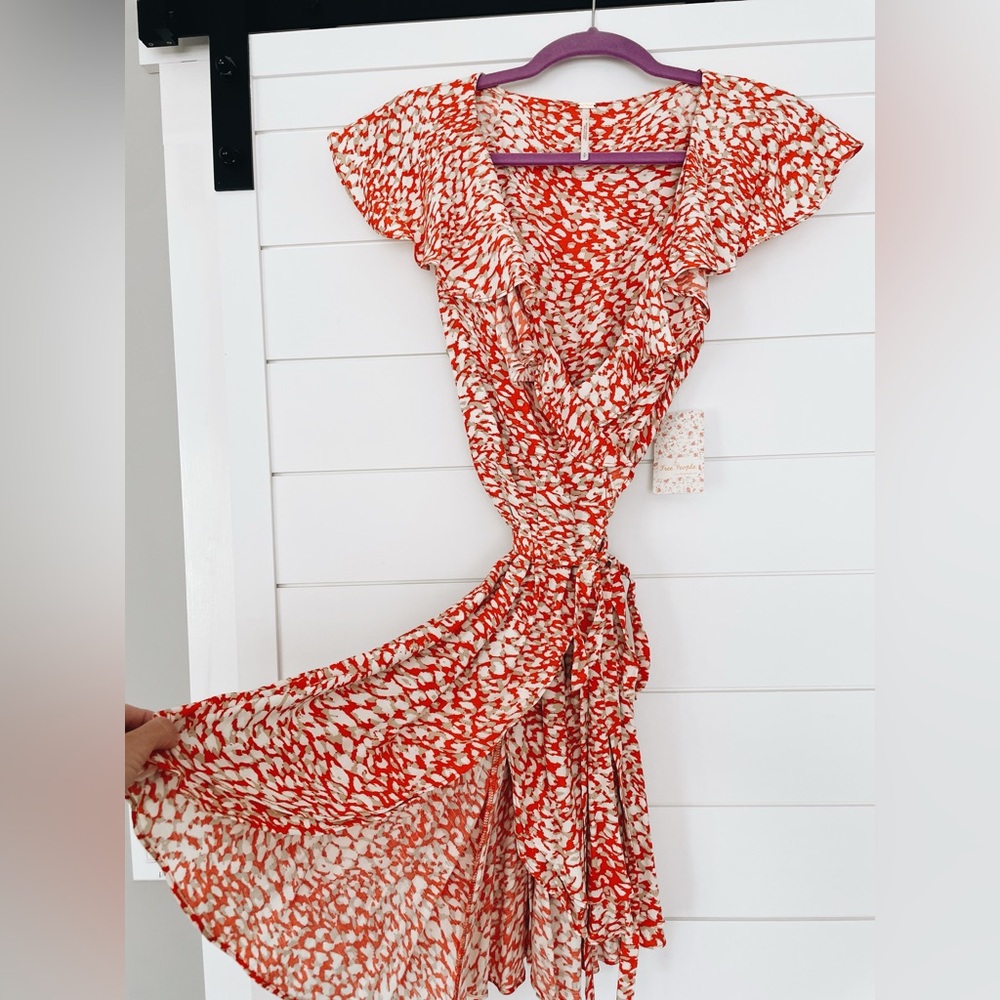 Free People French Quarter Wrap Mini Dress